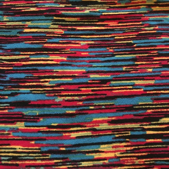 LuLaRoe TC Leggings red blue yellow black - Picture 3 of 5